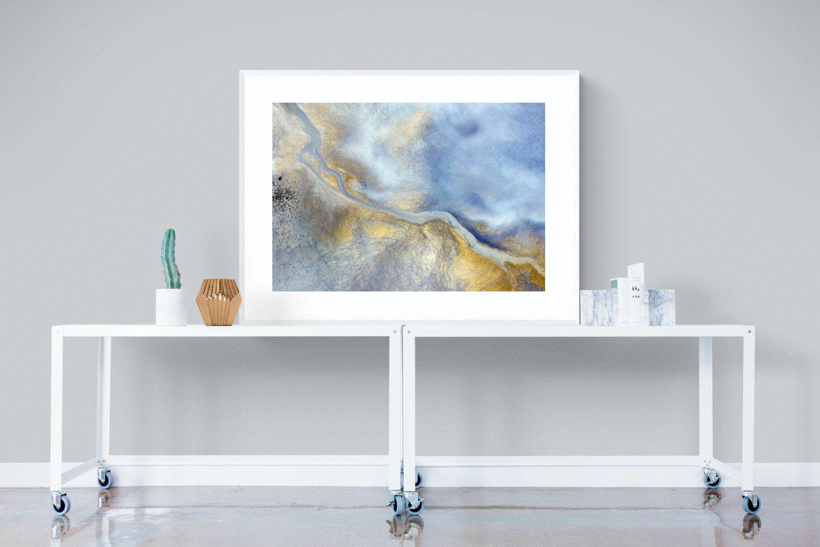 Paved With Gold-Wall_Art-120 x 90cm-Framed Print-White-Pixalot