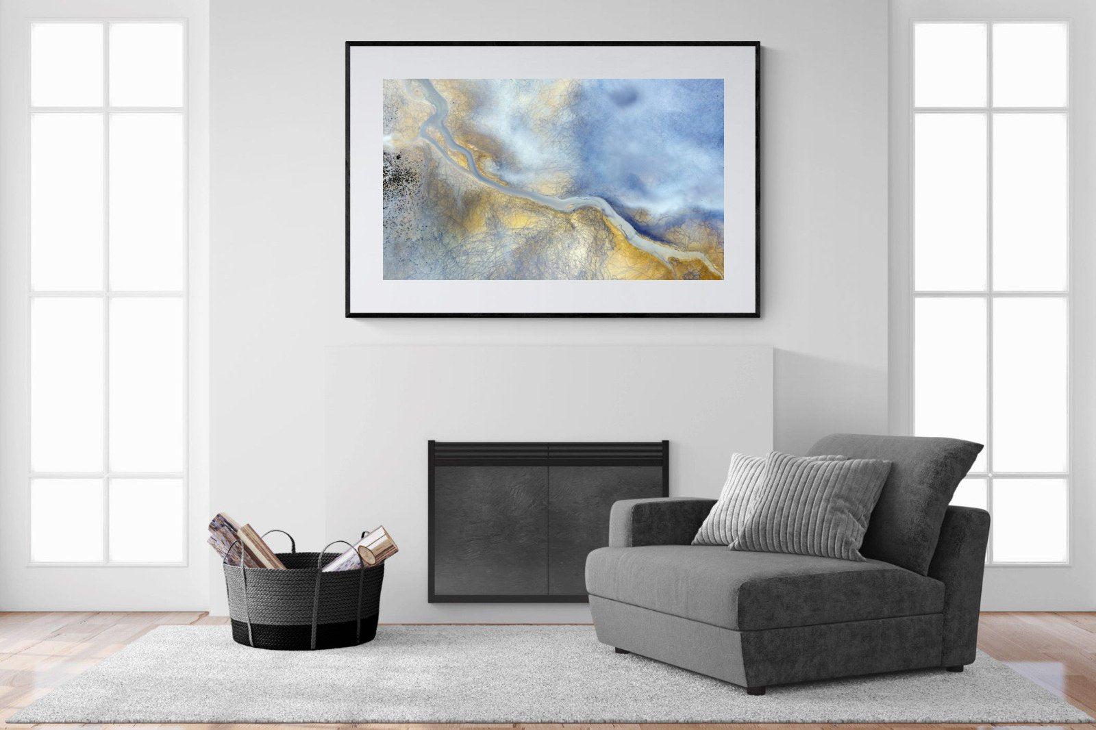 Paved With Gold-Wall_Art-150 x 100cm-Framed Print-Black-Pixalot