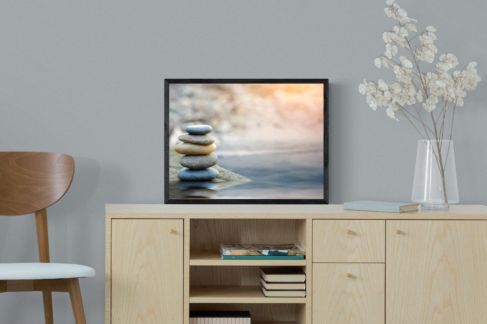 Peace-Wall_Art-60 x 45cm-Mounted Canvas-Black-Pixalot