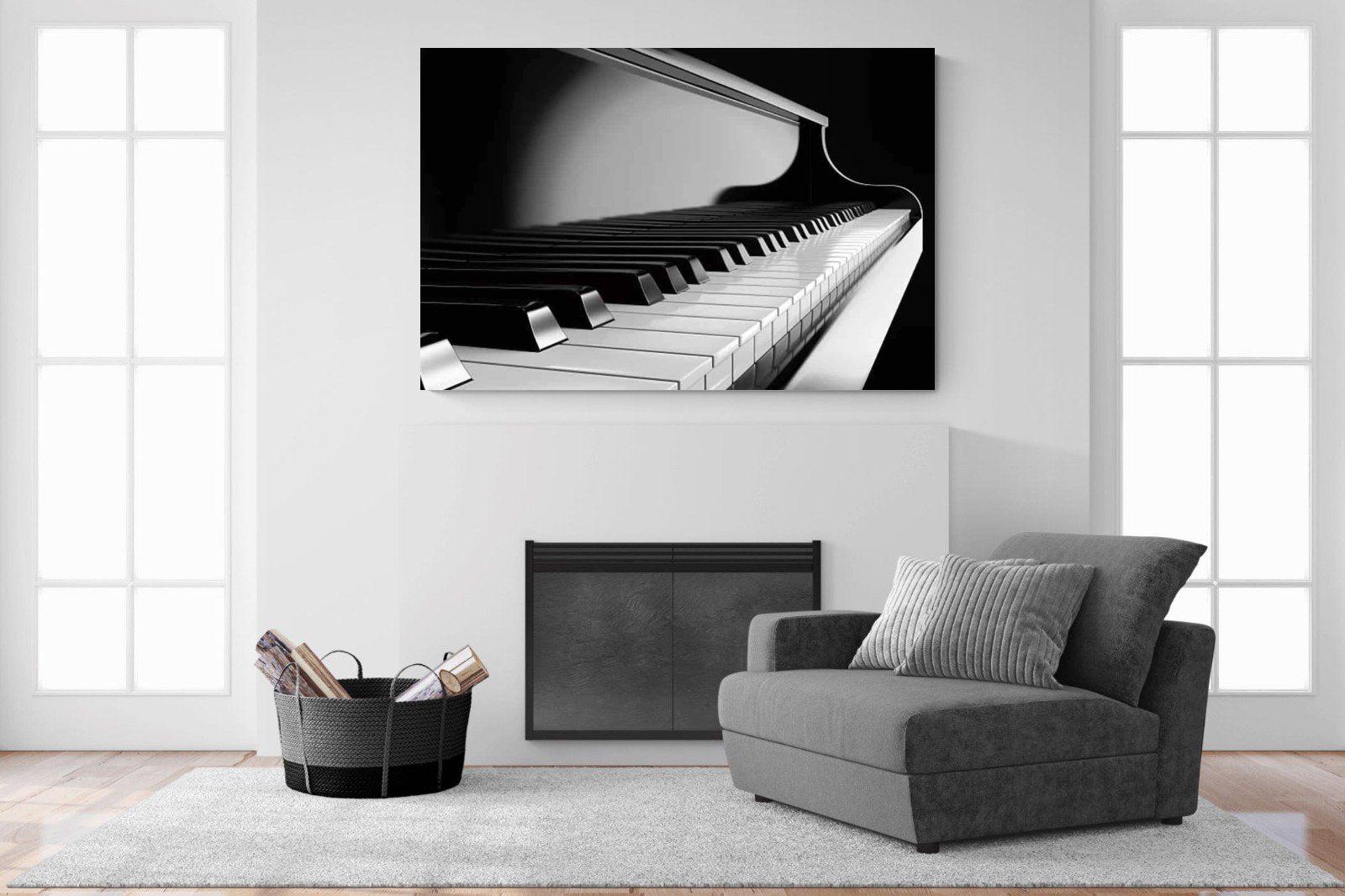 Piano-Wall_Art-150 x 100cm-Mounted Canvas-No Frame-Pixalot