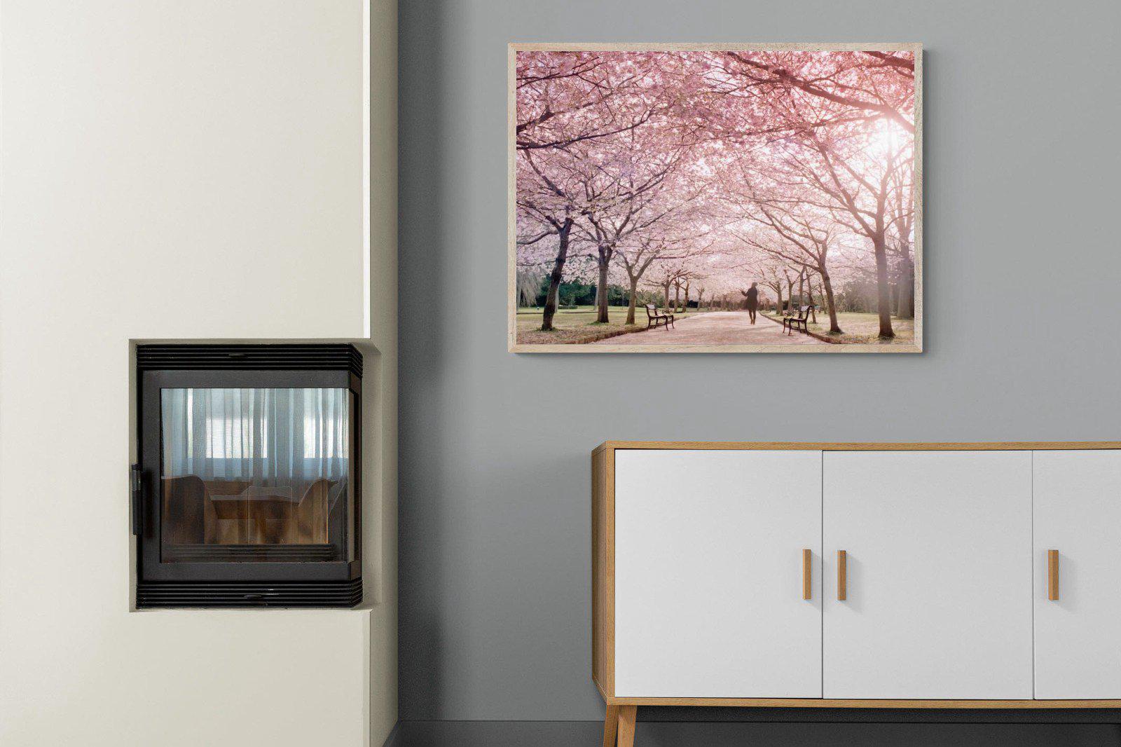 Pink Blossom-Wall_Art-100 x 75cm-Mounted Canvas-Wood-Pixalot