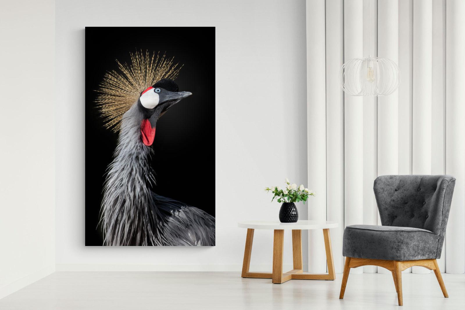 Queen Crane-Wall_Art-130 x 220cm-Mounted Canvas-No Frame-Pixalot