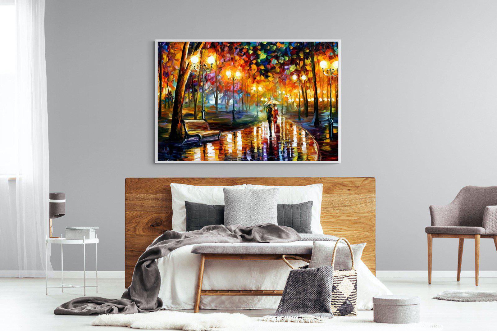 Rain's Rustle-Wall_Art-150 x 100cm-Mounted Canvas-White-Pixalot