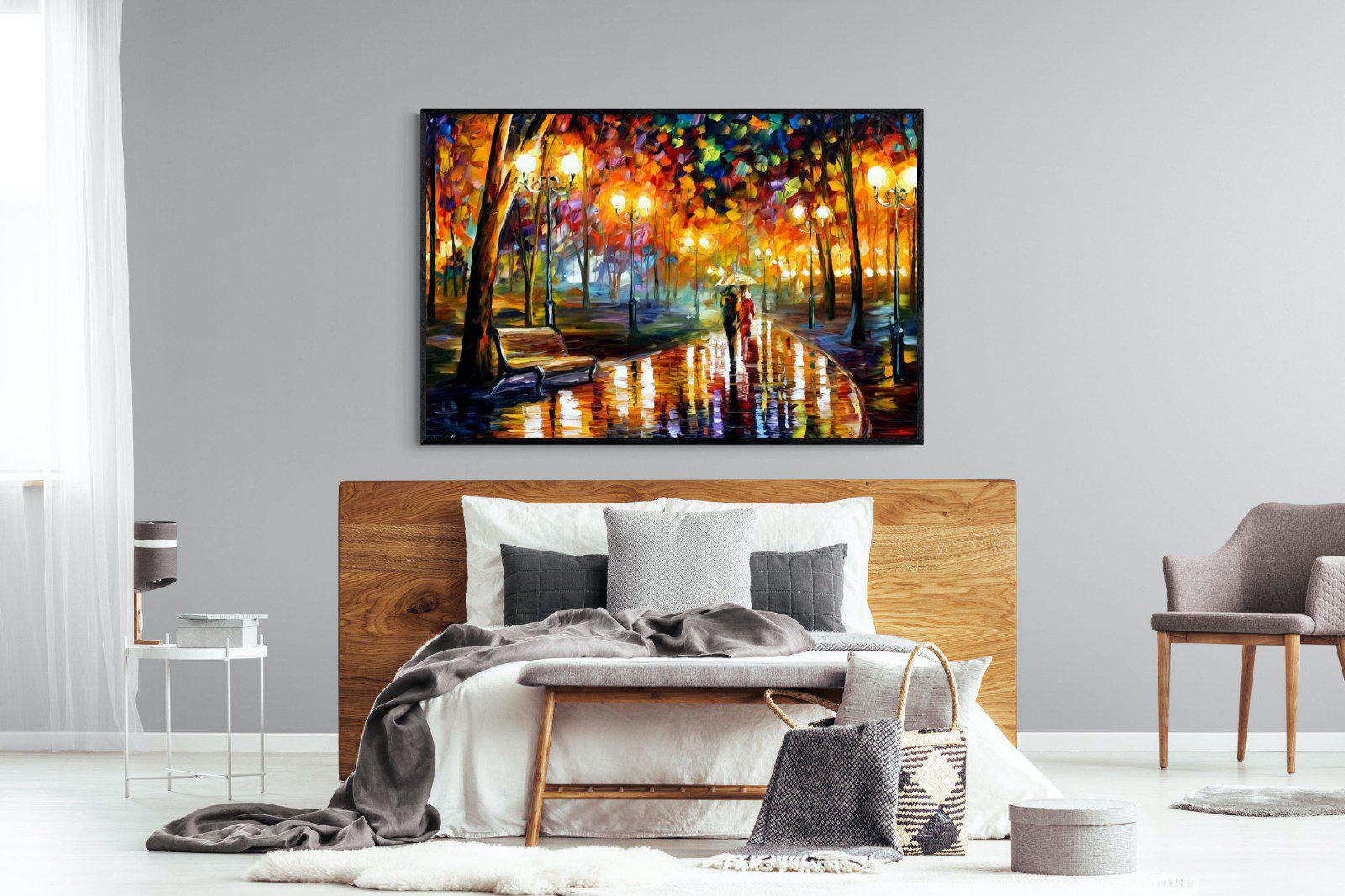 Rain's Rustle-Wall_Art-150 x 100cm-Mounted Canvas-Black-Pixalot