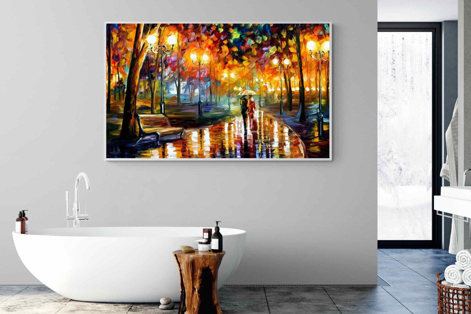 Rain's Rustle-Wall_Art-180 x 110cm-Mounted Canvas-White-Pixalot