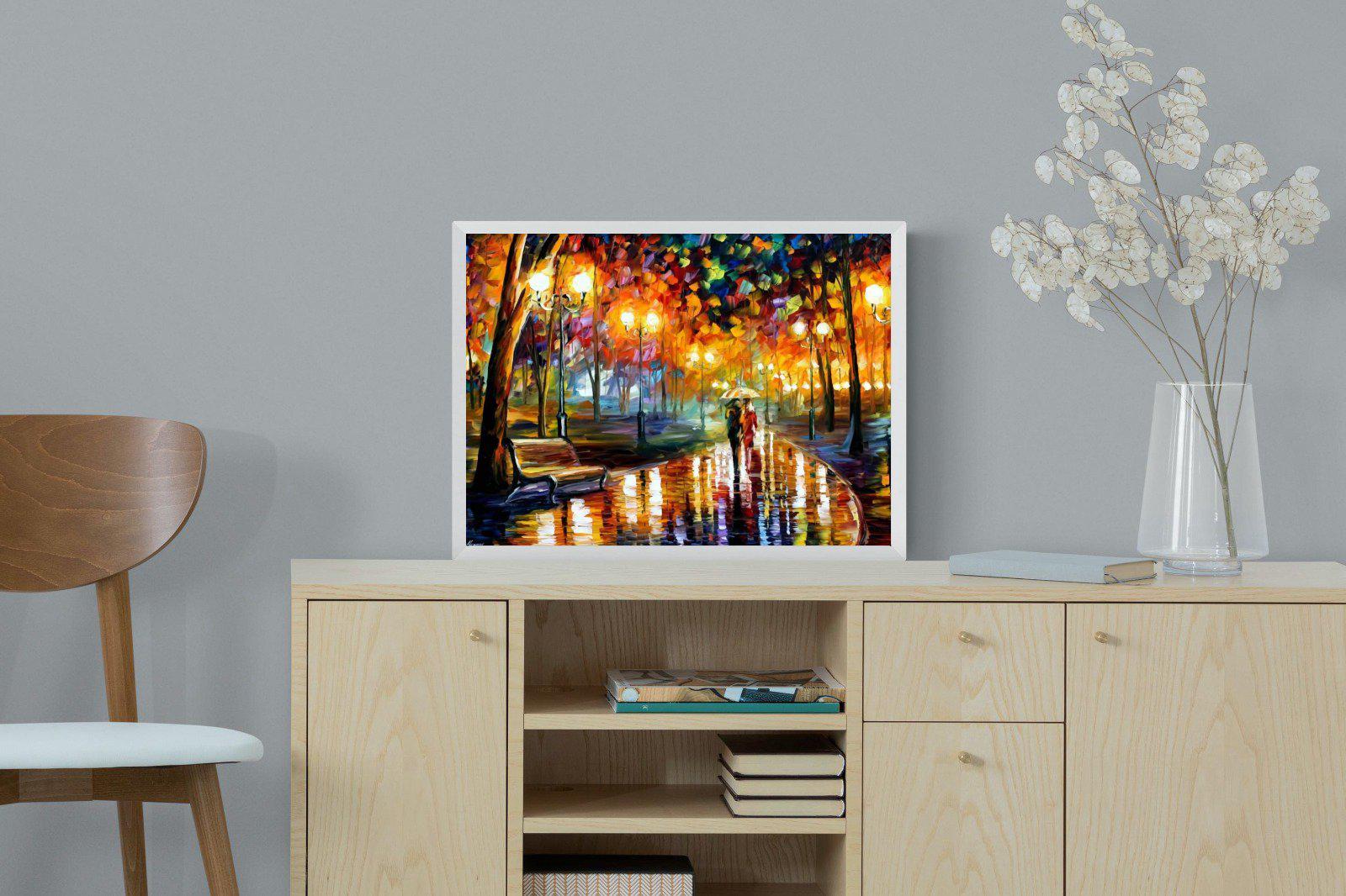 Rain's Rustle-Wall_Art-60 x 45cm-Mounted Canvas-White-Pixalot