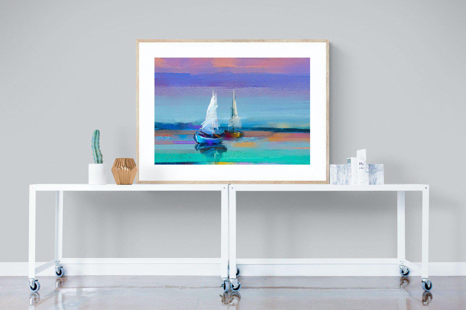 Sails-Wall_Art-120 x 90cm-Framed Print-Wood-Pixalot