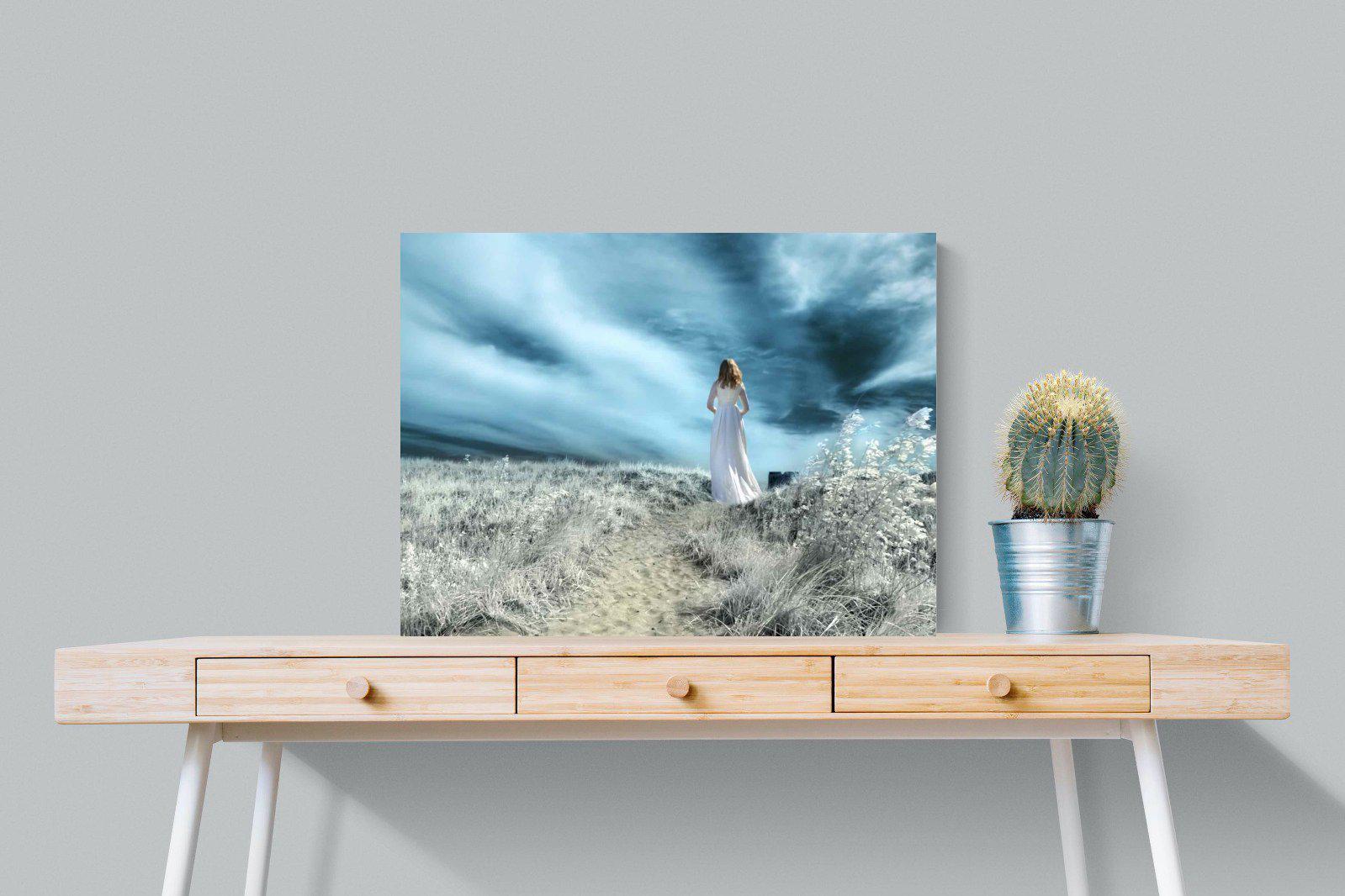 Seashore Drama-Wall_Art-80 x 60cm-Mounted Canvas-No Frame-Pixalot