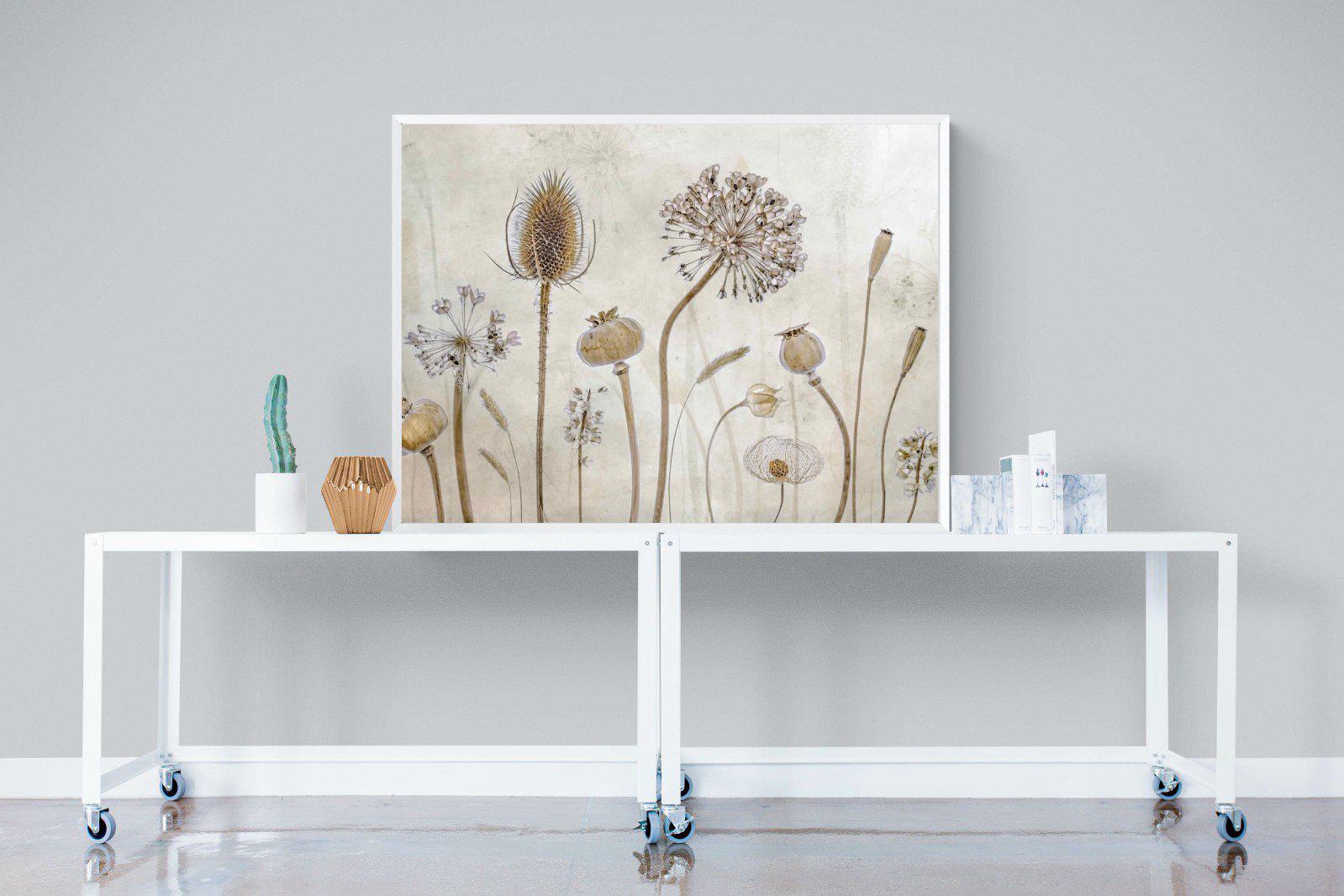 Seed Pods-Wall_Art-120 x 90cm-Mounted Canvas-White-Pixalot