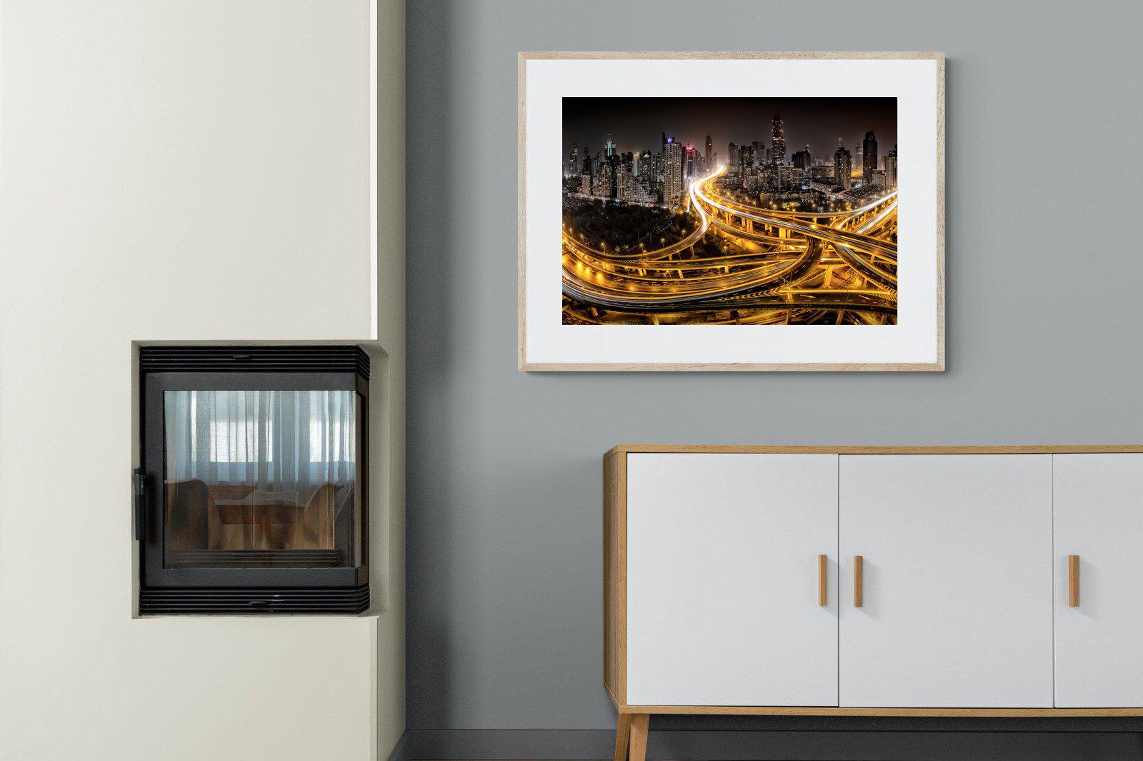 Shanghai-Wall_Art-100 x 75cm-Framed Print-Wood-Pixalot