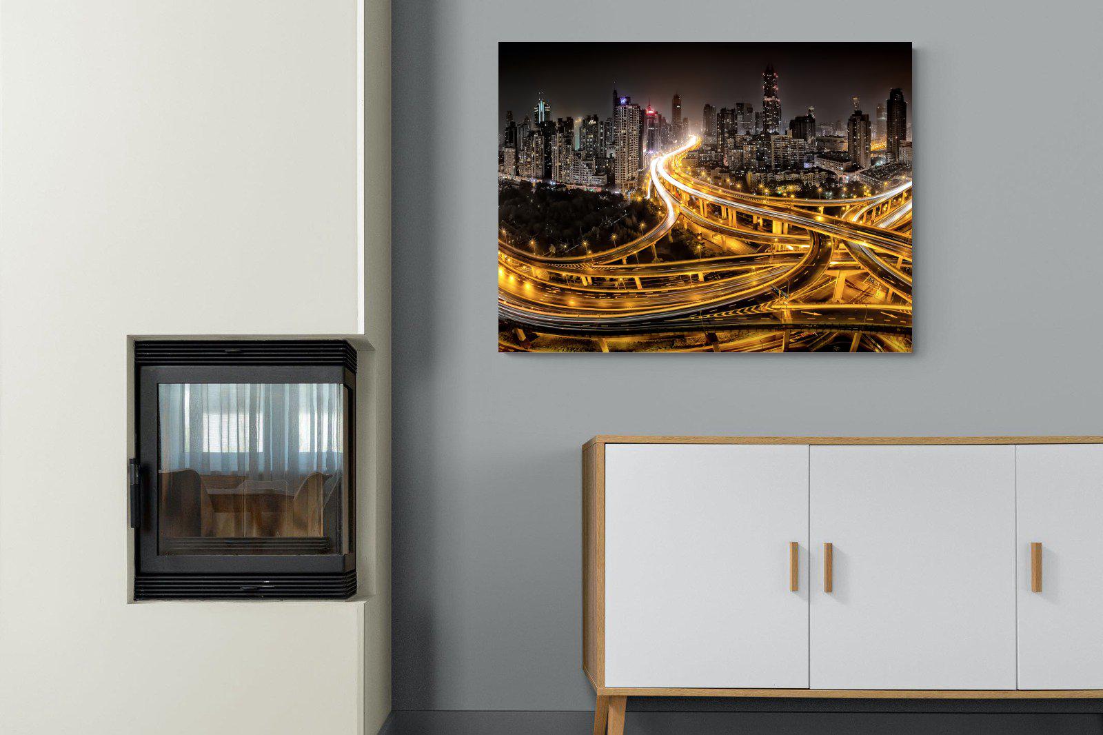 Shanghai-Wall_Art-100 x 75cm-Mounted Canvas-No Frame-Pixalot