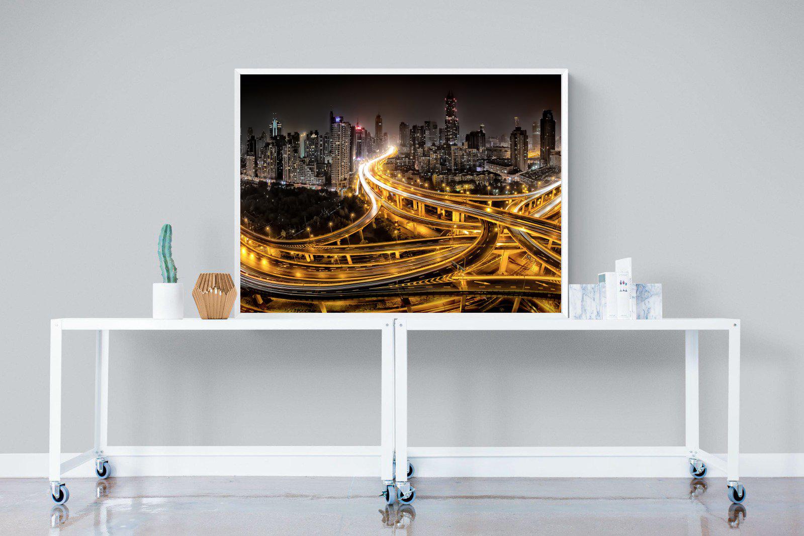 Shanghai-Wall_Art-120 x 90cm-Mounted Canvas-White-Pixalot