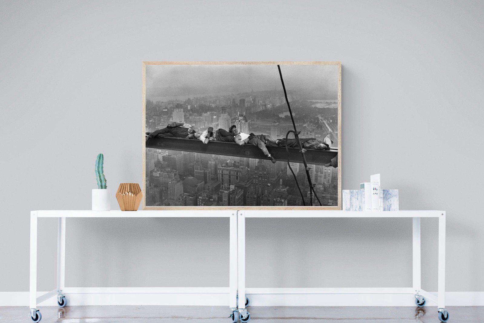 Sleeping Above Manhattan-Wall_Art-120 x 90cm-Mounted Canvas-Wood-Pixalot