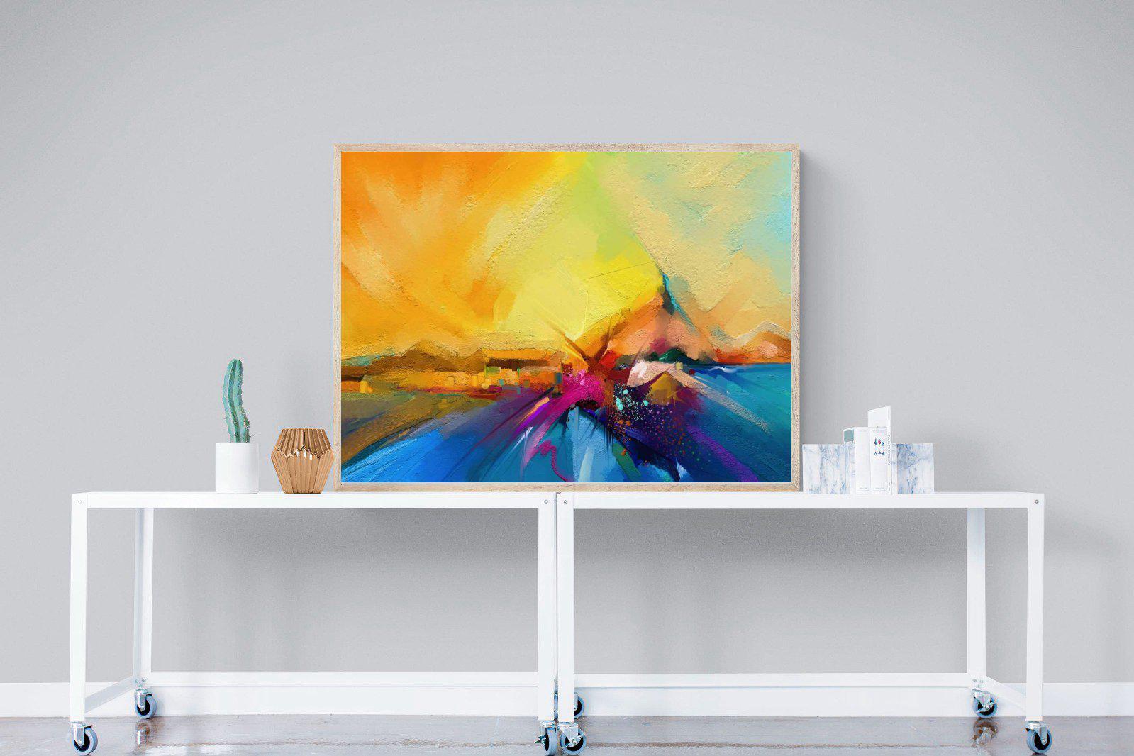 Sunset Vision-Wall_Art-120 x 90cm-Mounted Canvas-Wood-Pixalot