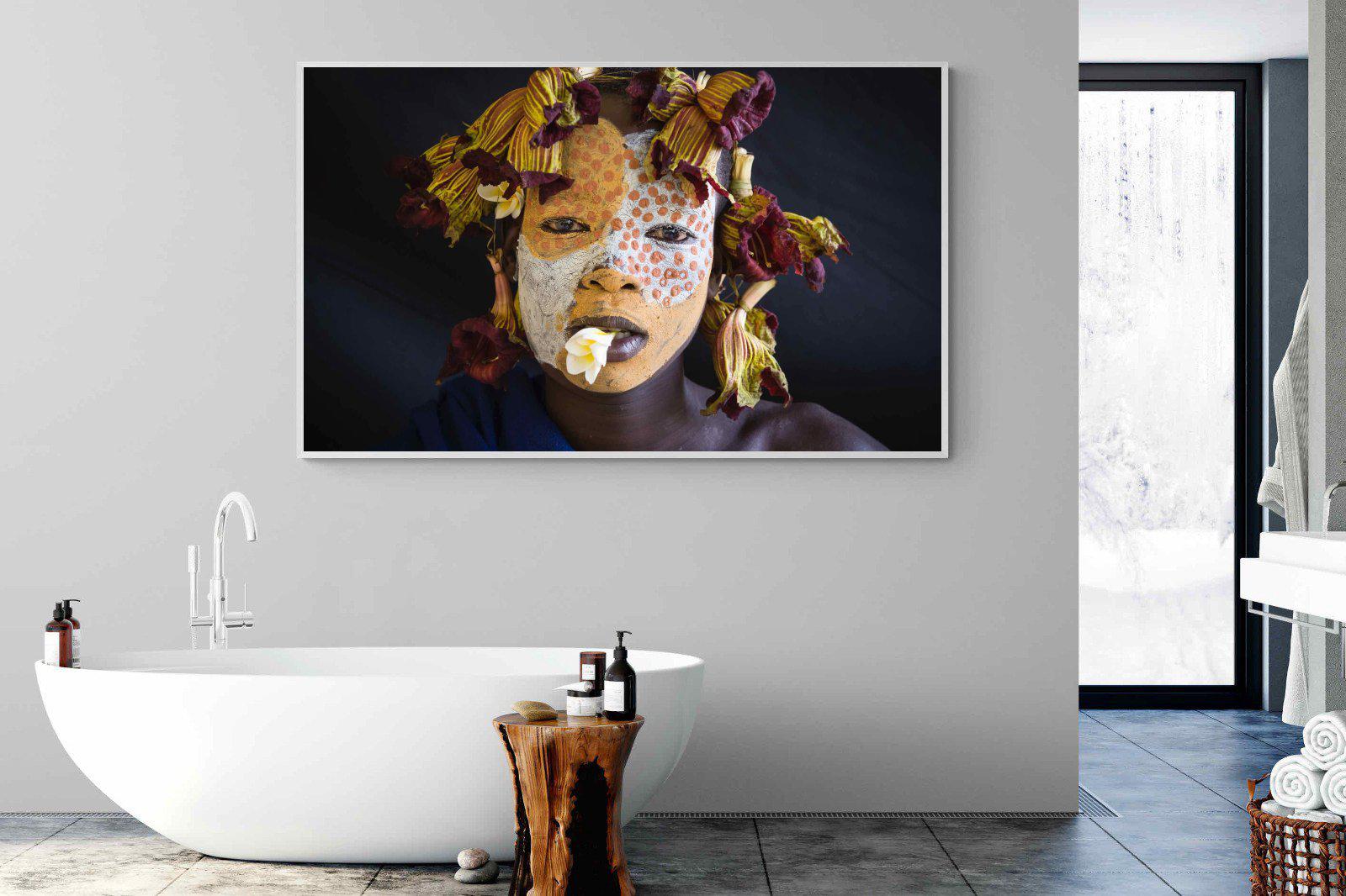 Suri Yellow-Wall_Art-180 x 110cm-Mounted Canvas-White-Pixalot
