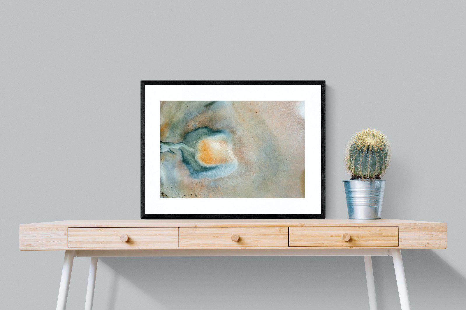 Textured Earth-Wall_Art-80 x 60cm-Framed Print-Black-Pixalot