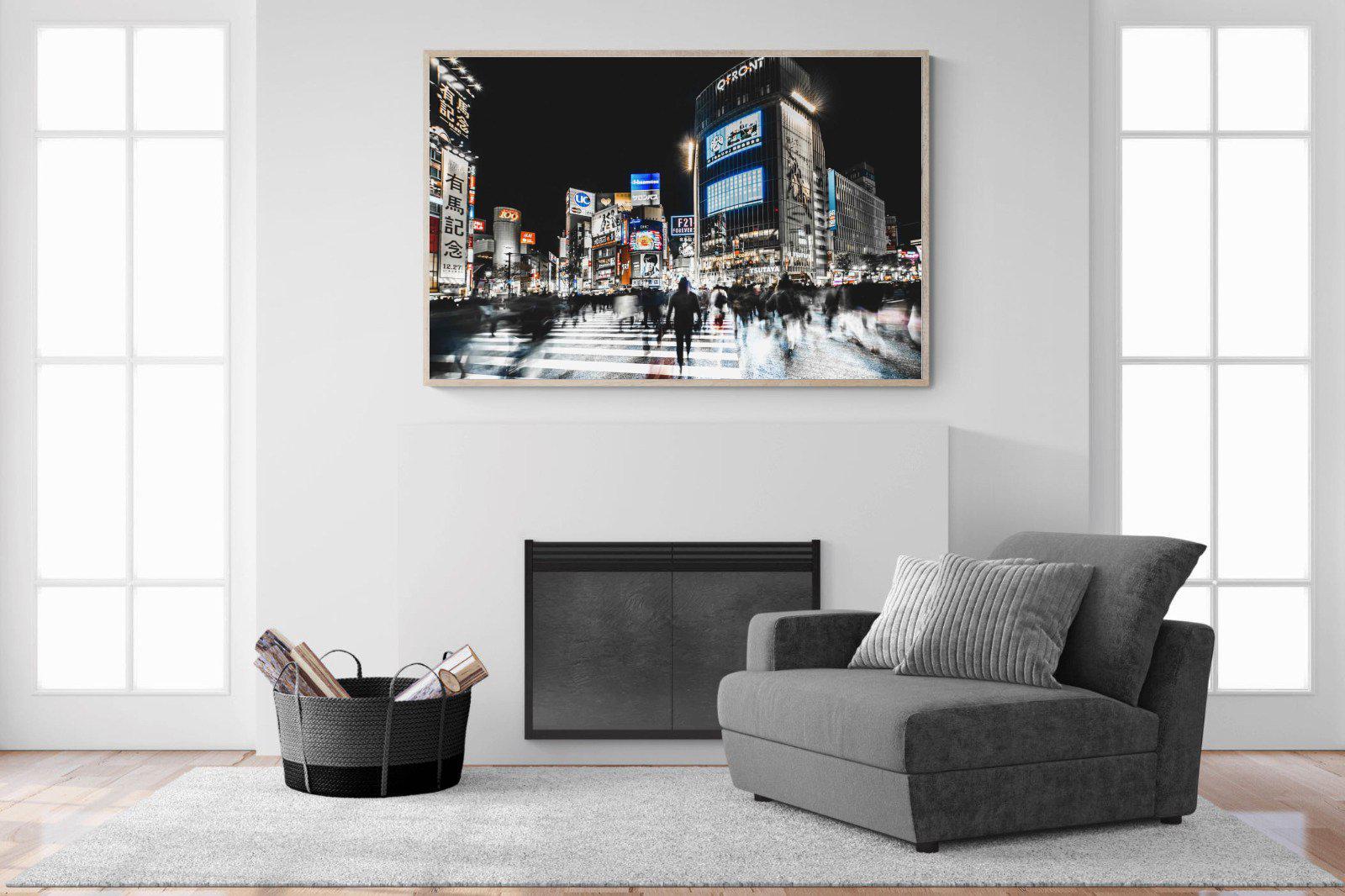 Tokyo Never Sleeps-Wall_Art-150 x 100cm-Mounted Canvas-Wood-Pixalot