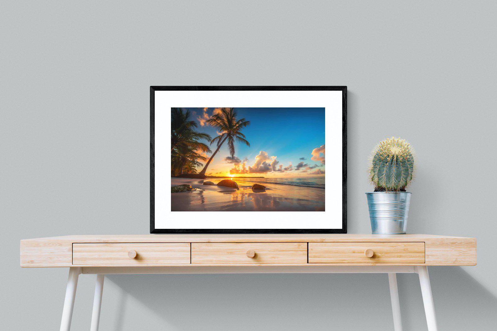 Tropicana-Wall_Art-80 x 60cm-Framed Print-Black-Pixalot