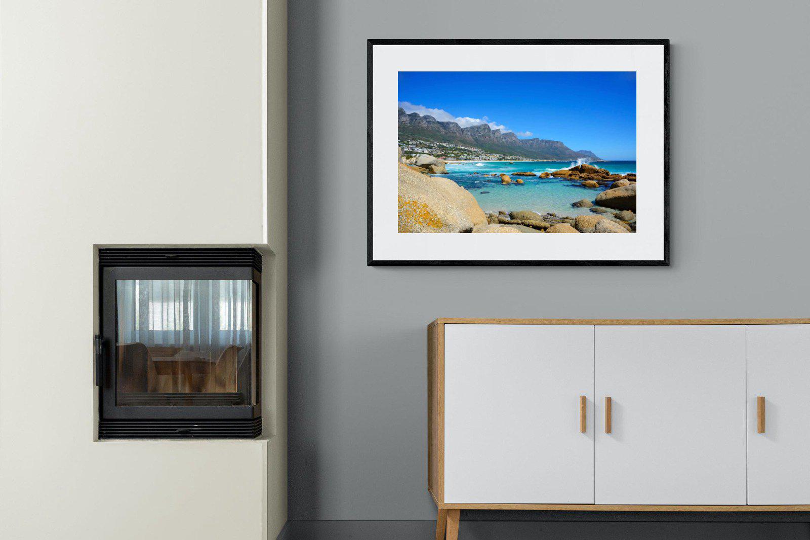 Twelve Apostles-Wall_Art-100 x 75cm-Framed Print-Black-Pixalot