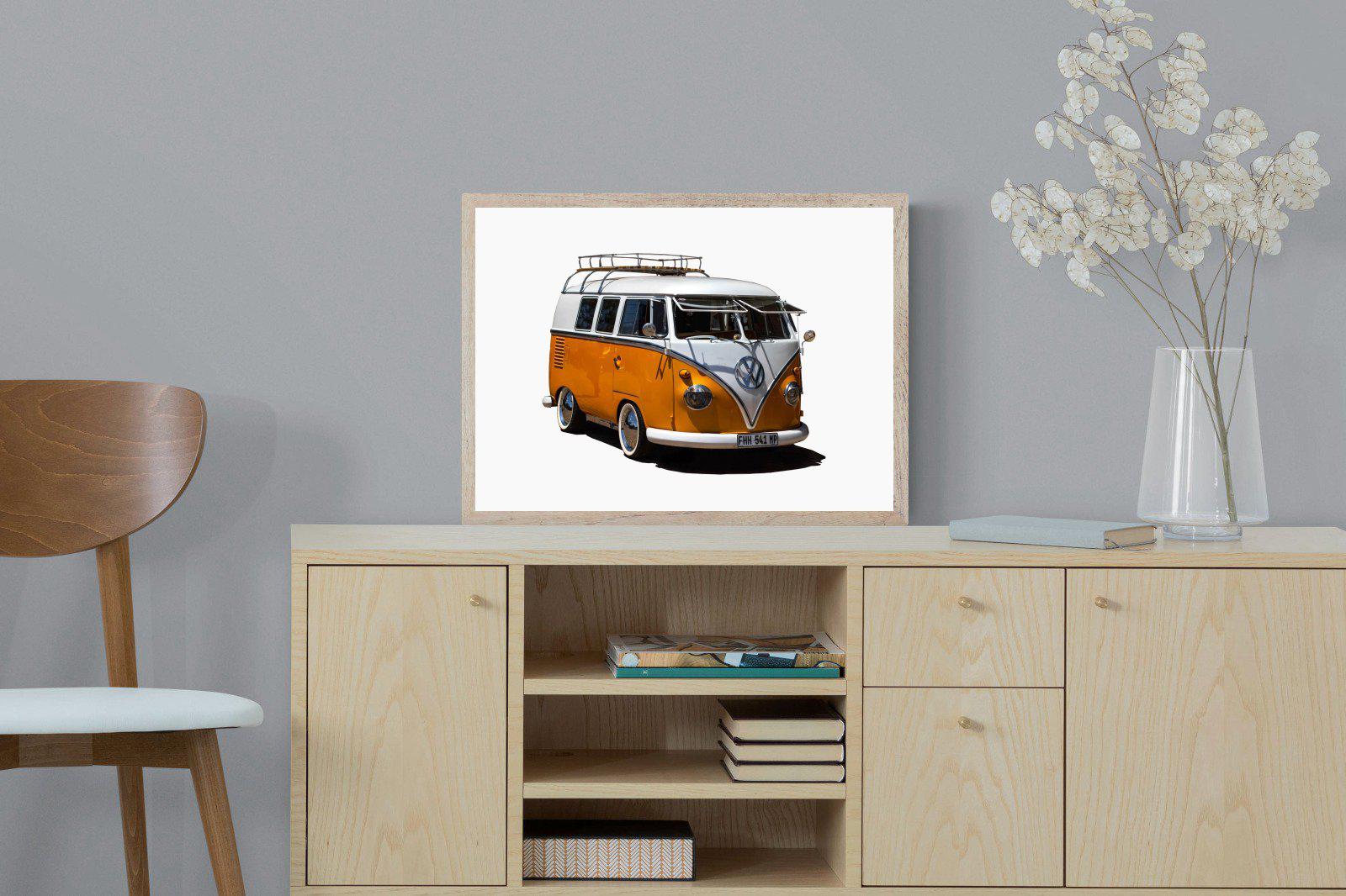 VW Combi-Wall_Art-60 x 45cm-Mounted Canvas-Wood-Pixalot