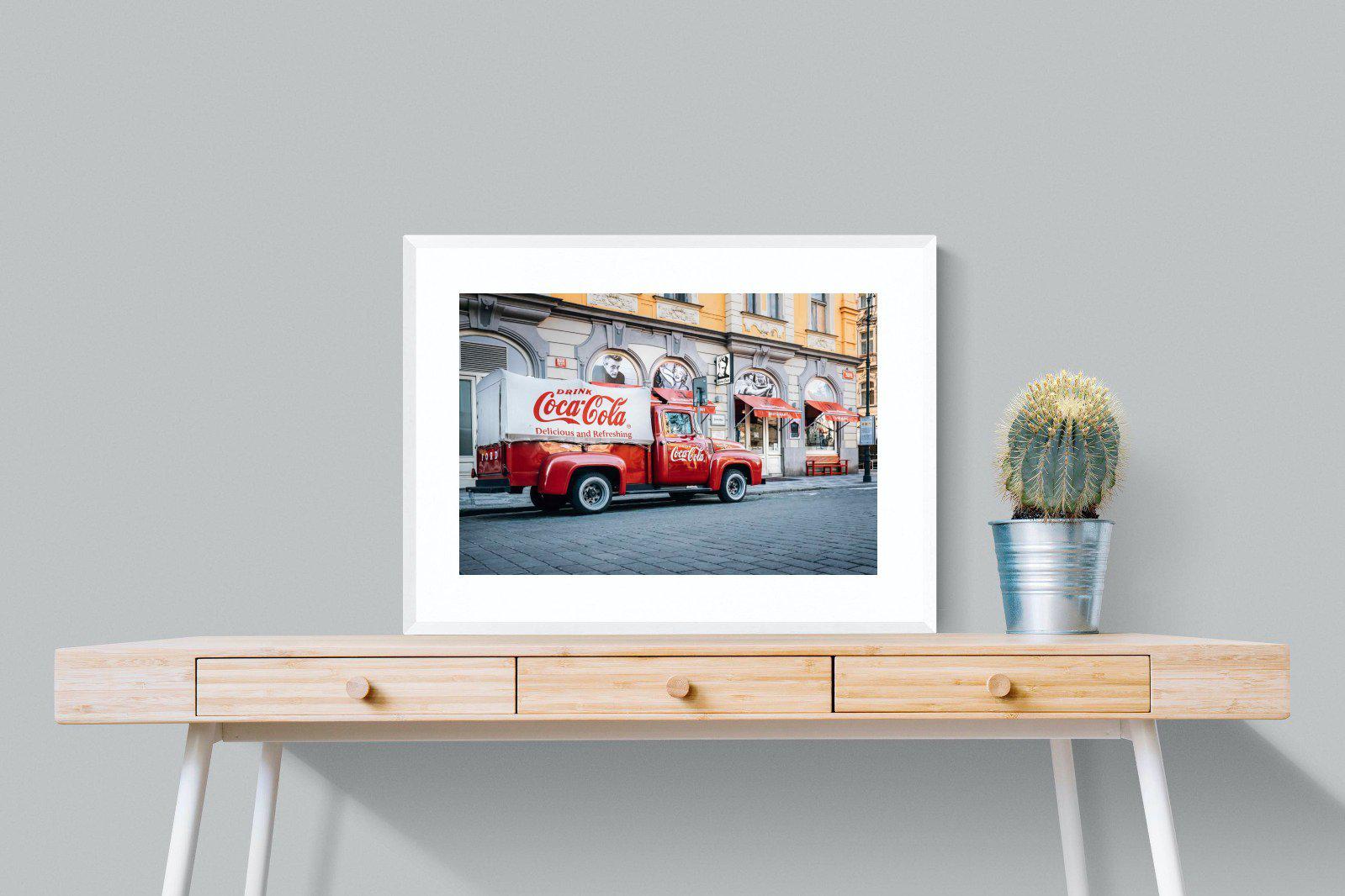 Vintage Coca-Cola-Wall_Art-80 x 60cm-Framed Print-White-Pixalot