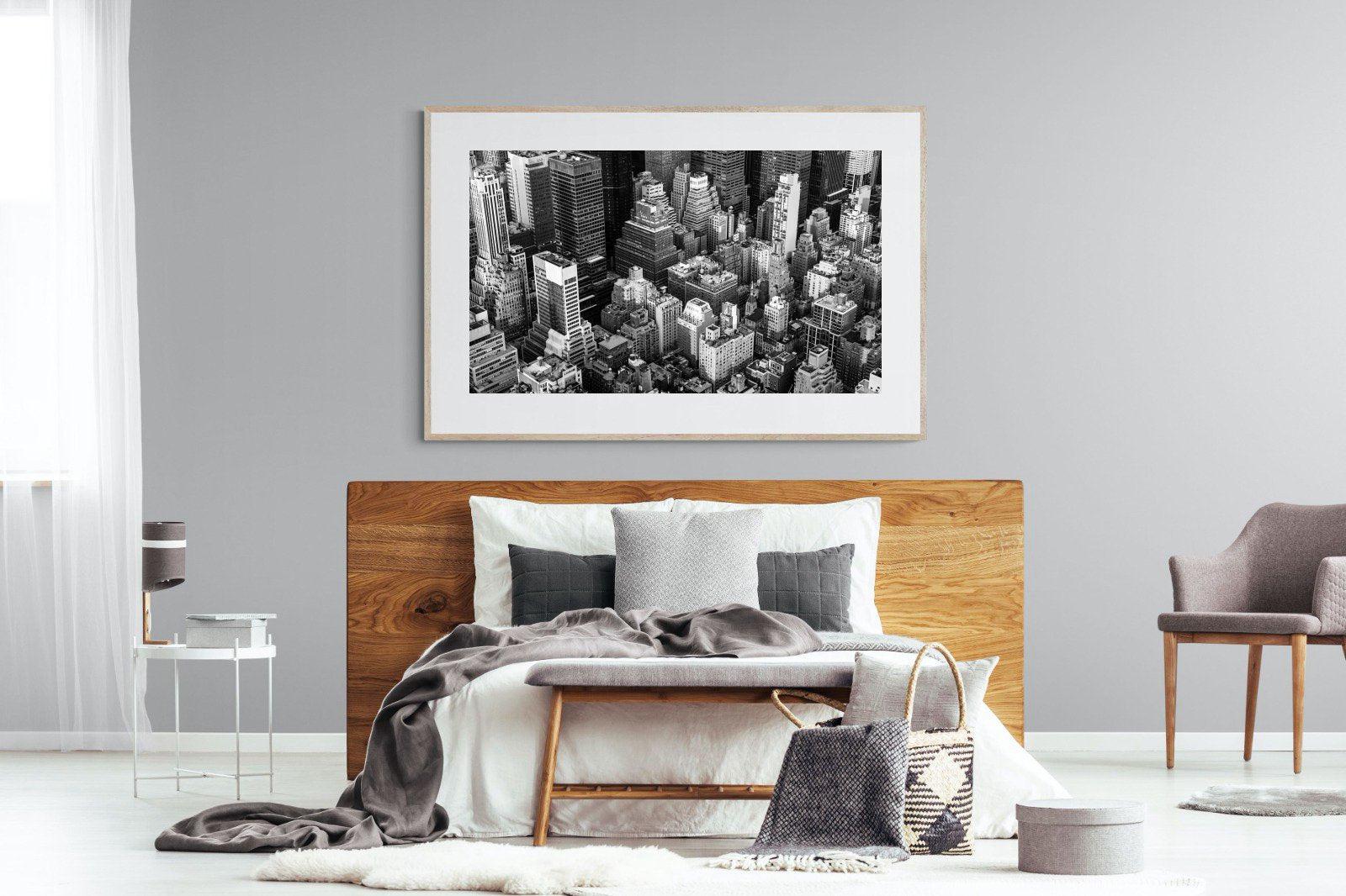 Vintage NYC-Wall_Art-150 x 100cm-Framed Print-Wood-Pixalot