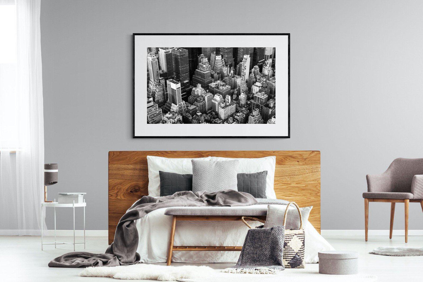Vintage NYC-Wall_Art-150 x 100cm-Framed Print-Black-Pixalot