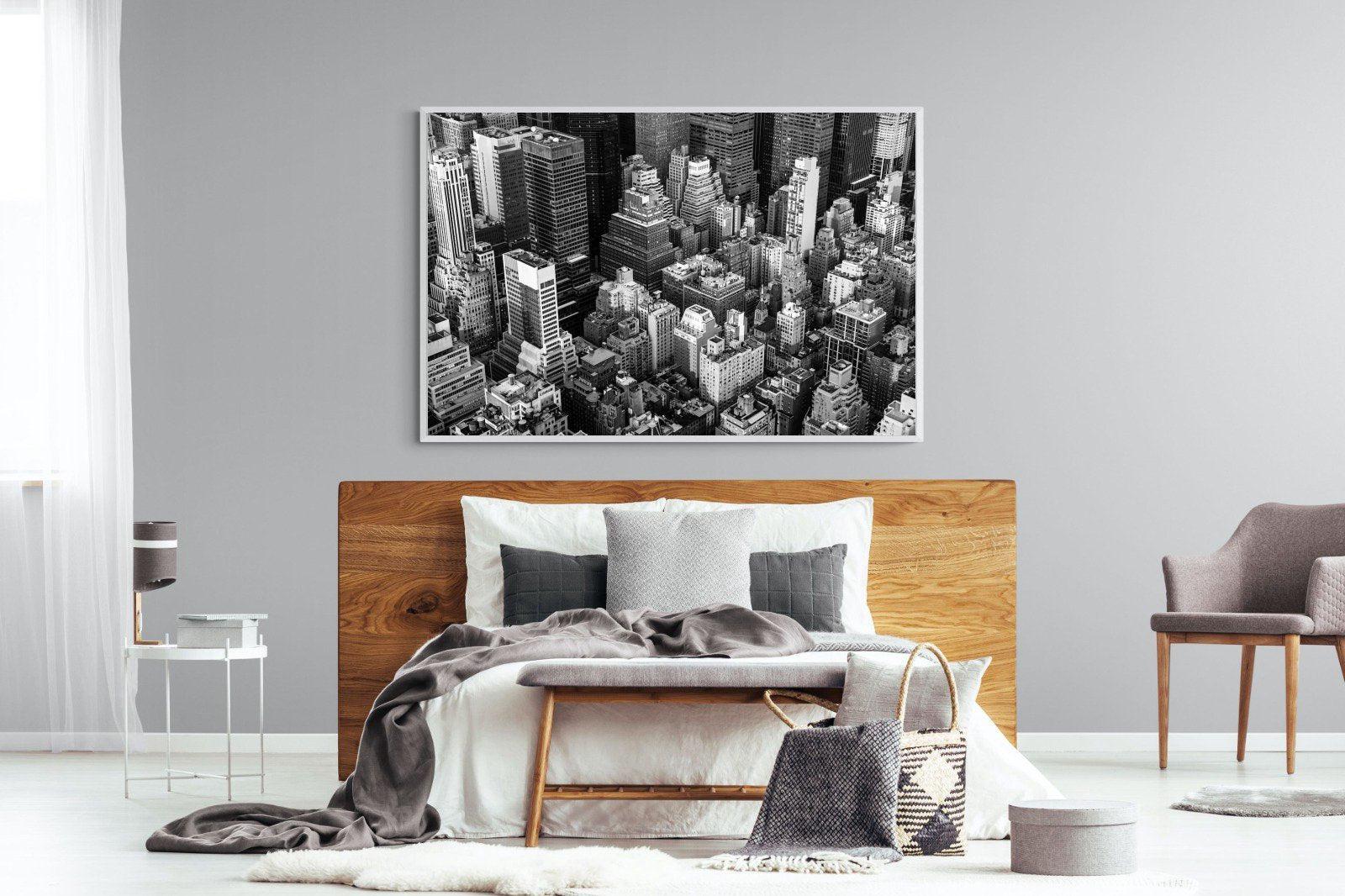 Vintage NYC-Wall_Art-150 x 100cm-Mounted Canvas-White-Pixalot