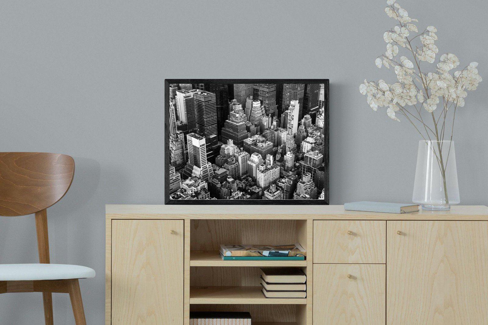 Vintage NYC-Wall_Art-60 x 45cm-Mounted Canvas-Black-Pixalot