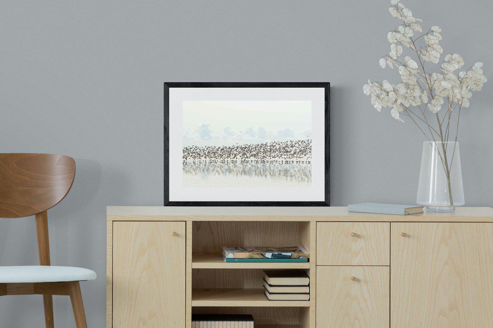 Waders-Wall_Art-60 x 45cm-Framed Print-Black-Pixalot