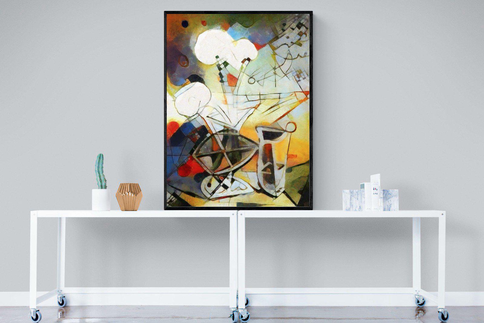 Wassily-Wall_Art-90 x 120cm-Mounted Canvas-Black-Pixalot