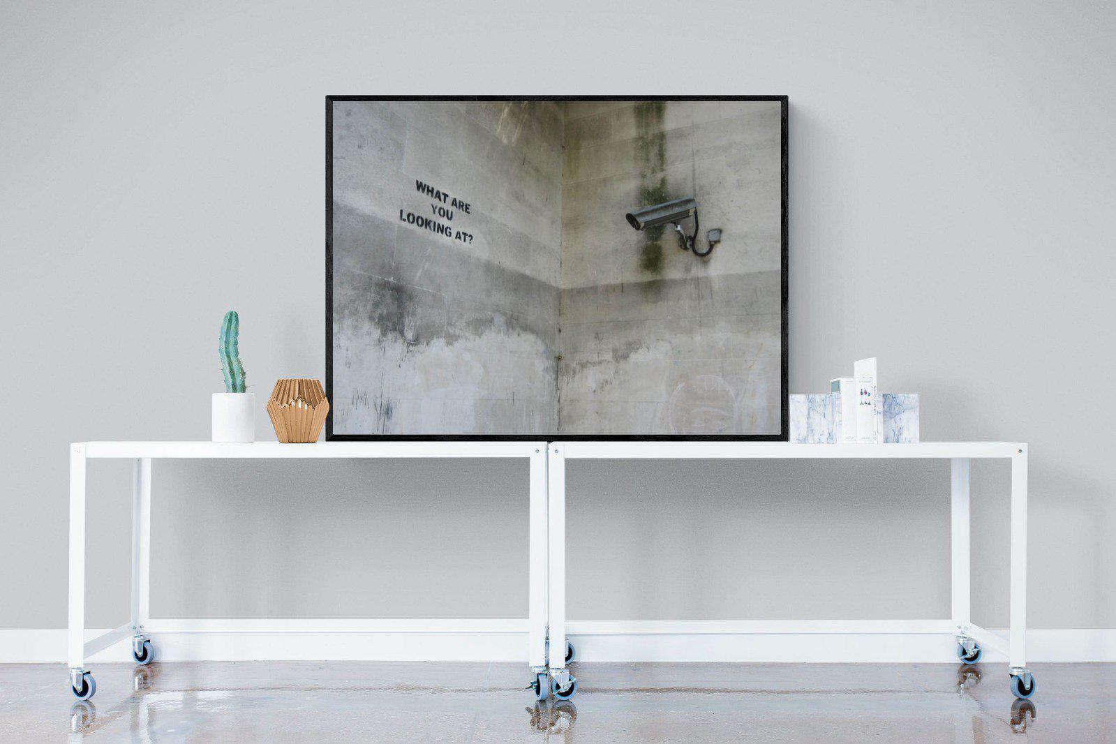 What Are You Looking At-Wall_Art-120 x 90cm-Mounted Canvas-Black-Pixalot