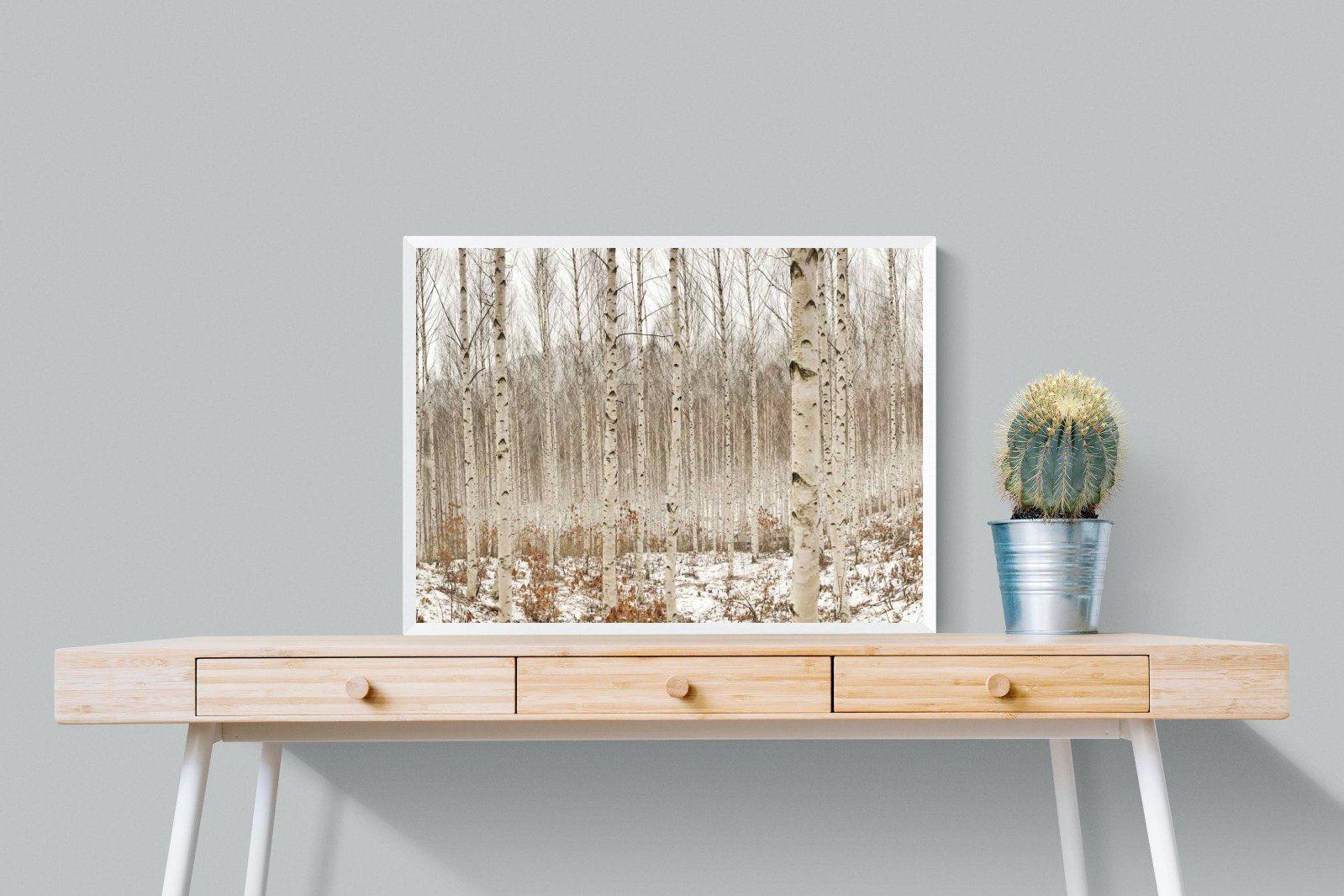 Winter Forest-Wall_Art-80 x 60cm-Mounted Canvas-White-Pixalot