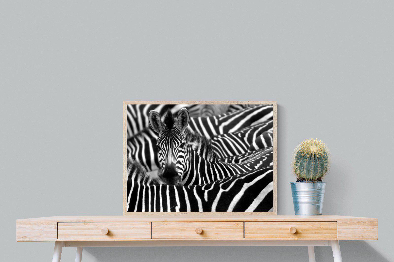 Zebra Look-Wall_Art-80 x 60cm-Mounted Canvas-Wood-Pixalot