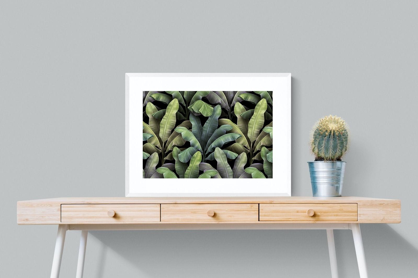 Lost in the Jungle-Wall_Art-80 x 60cm-Framed Print-White-Pixalot