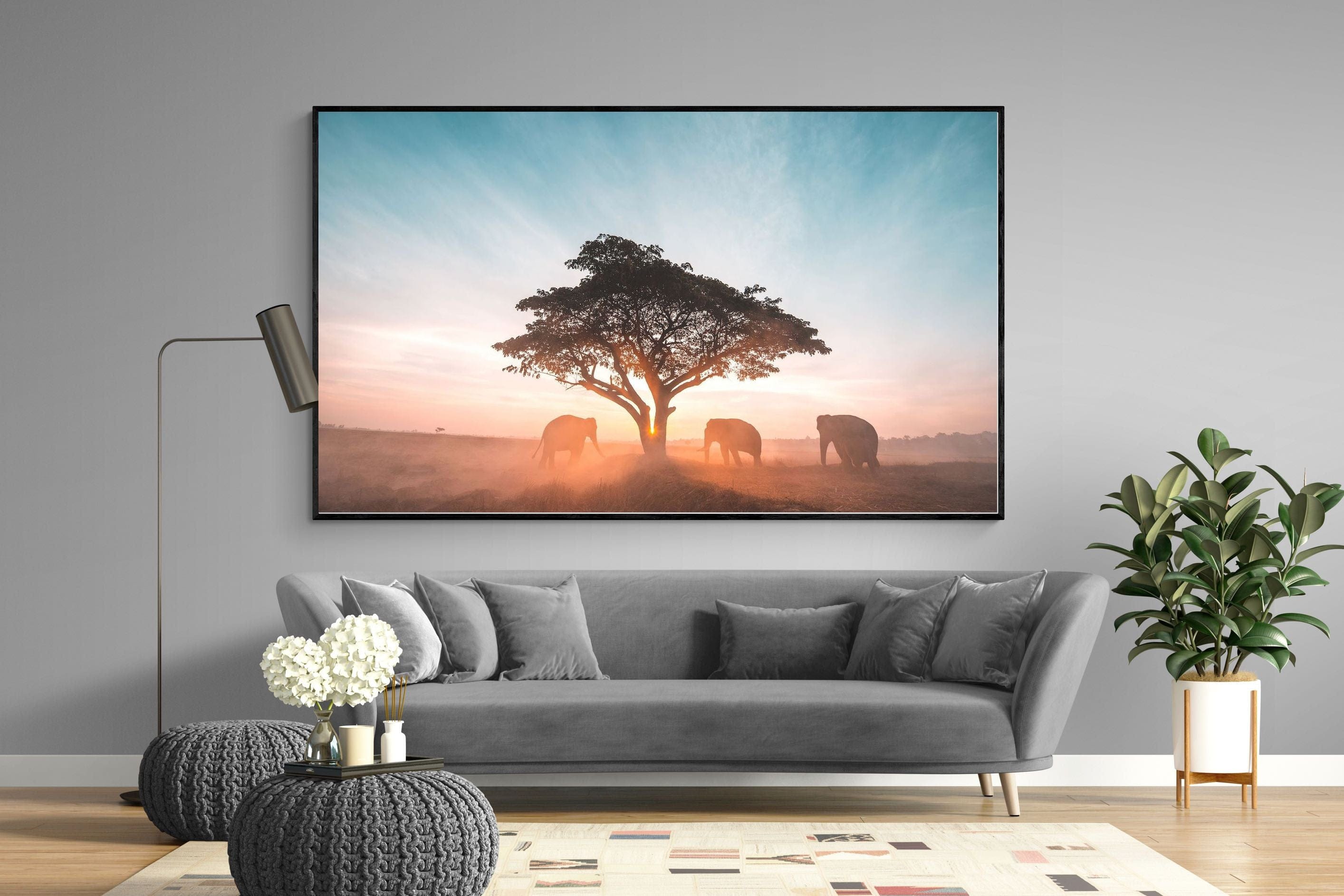 Acacia Cover-Wall_Art-220 x 130cm-Mounted Canvas-Black-Pixalot