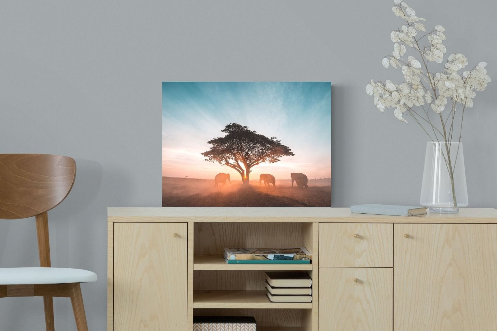 Acacia Cover-Wall_Art-60 x 45cm-Mounted Canvas-No Frame-Pixalot