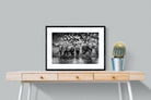 Amboseli Lake-Wall_Art-80 x 60cm-Framed Print-Black-Pixalot
