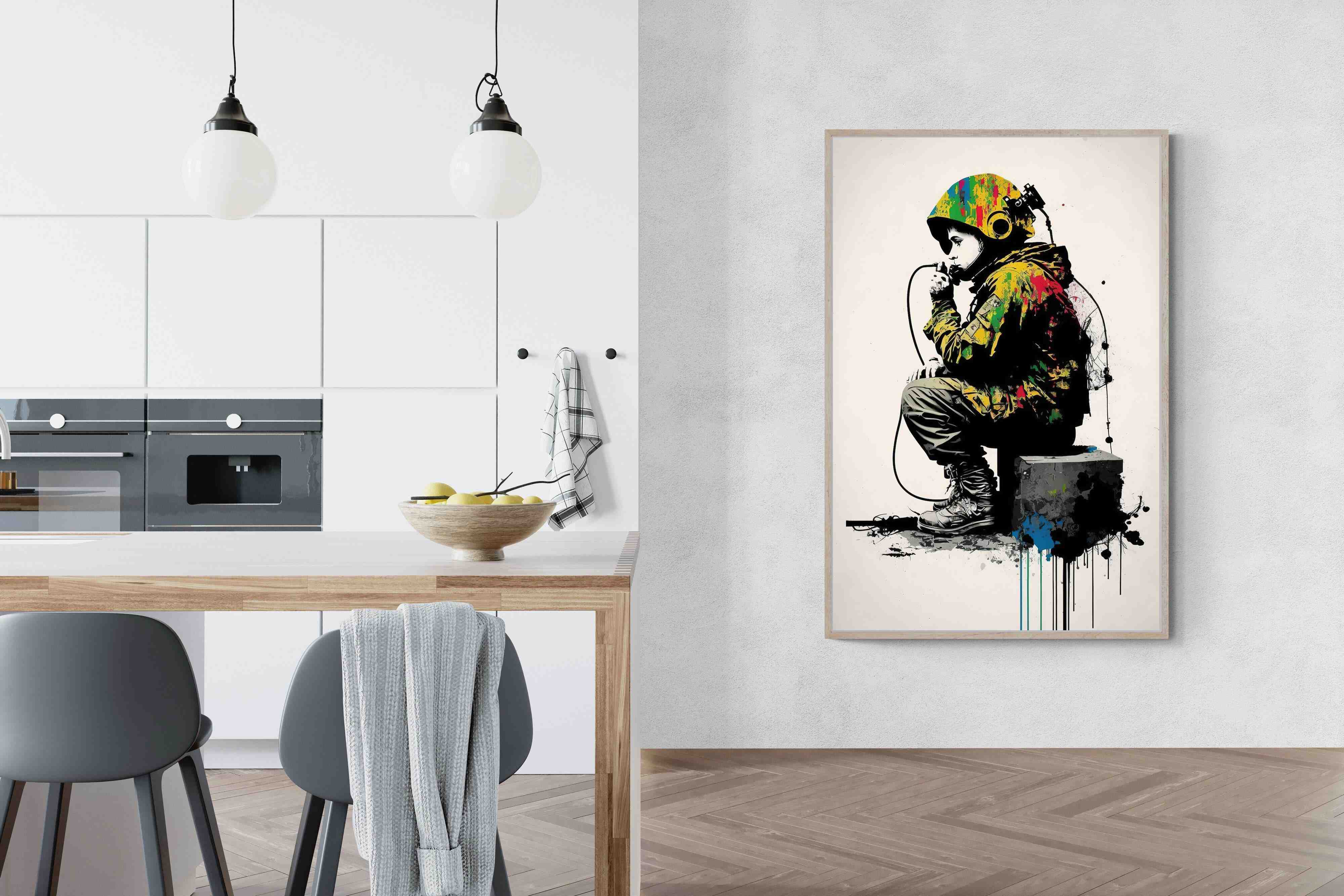 Pixalot Banksy Astronaut