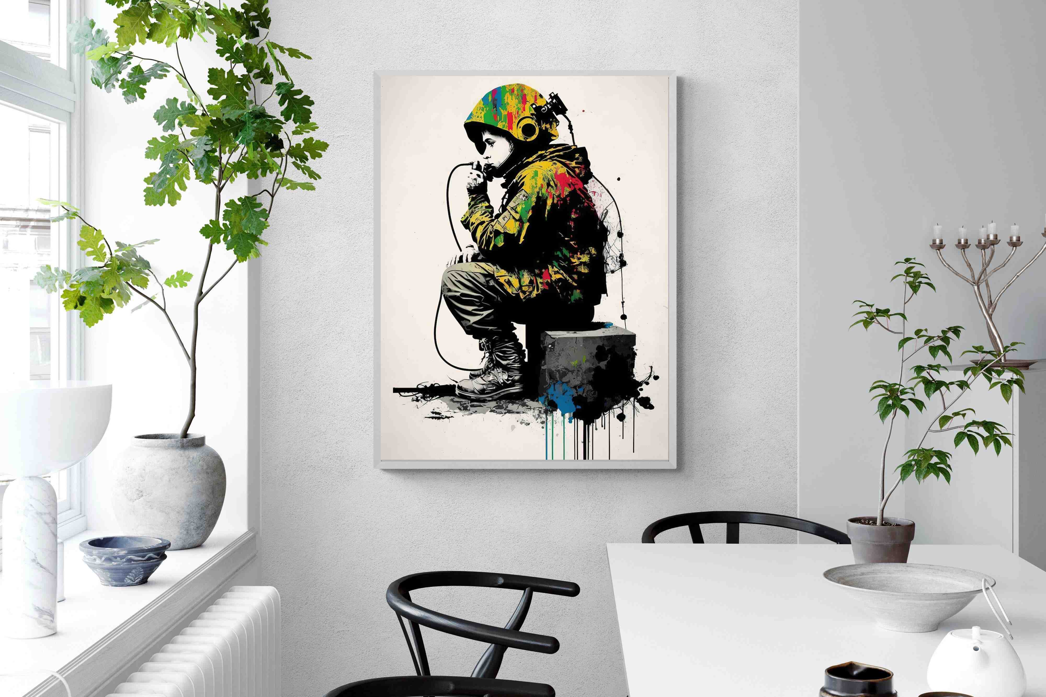 Pixalot Banksy Astronaut