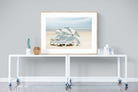 Beach Loungers-Wall_Art-120 x 90cm-Framed Print-Wood-Pixalot