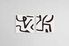 Berf Set-Wall_Art-50 x 50cm (x2)-Mounted Canvas-White-Pixalot