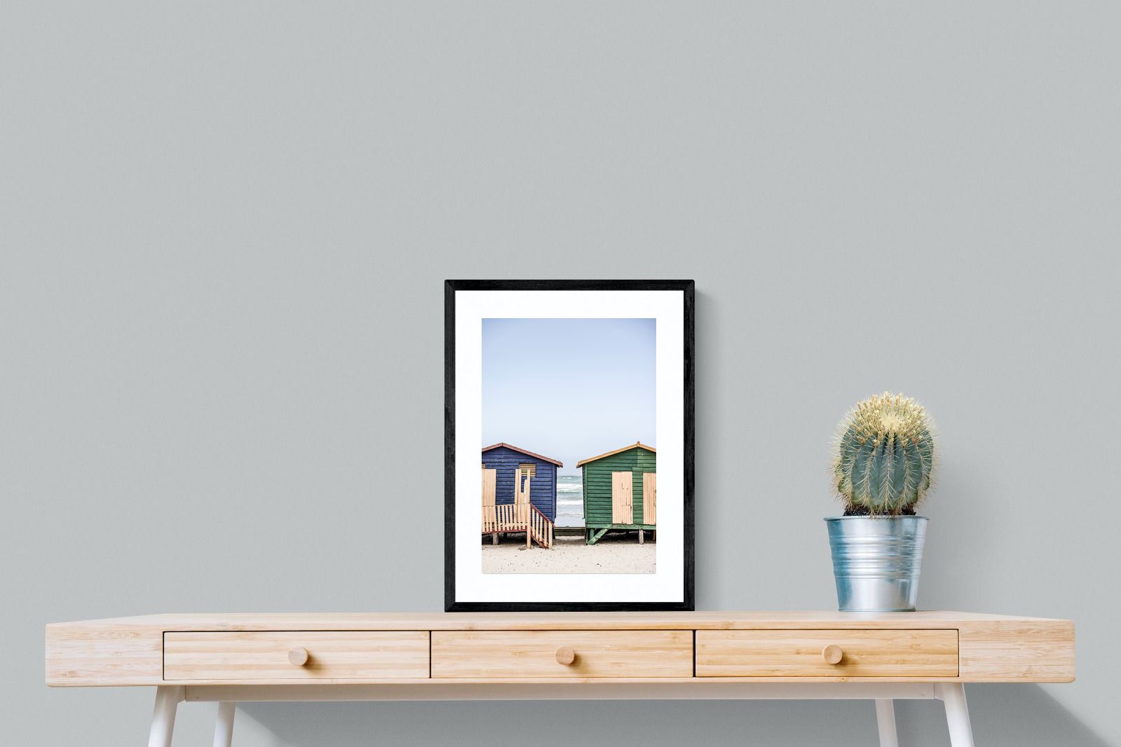 Pixalot Blue & Green Beach Huts