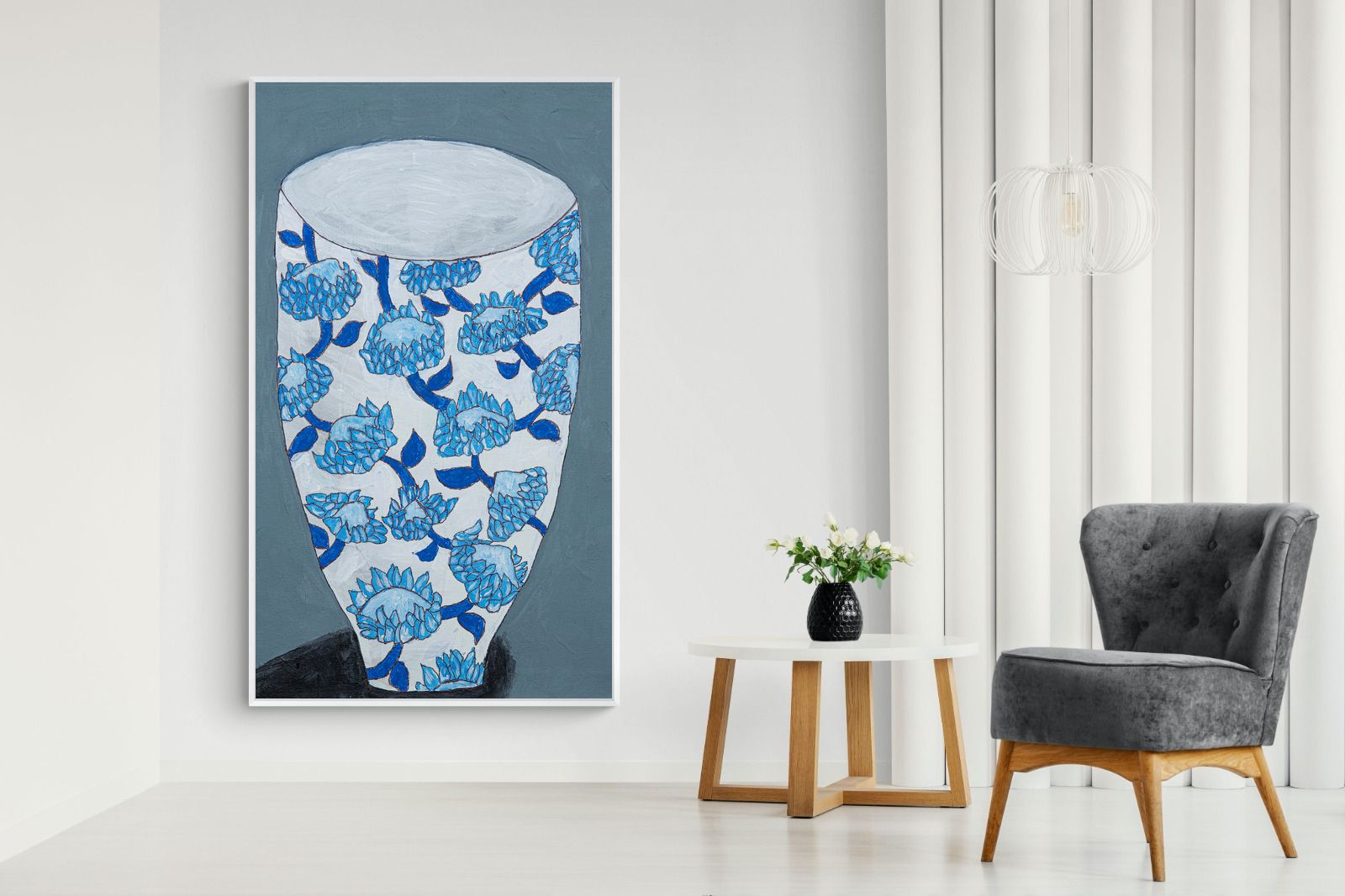 Pixalot Blue Protea Vase