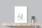 Camel Kid-Wall_Art-60 x 80cm-Framed Print-White-Pixalot