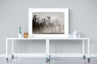 Camels in the Dust-Wall_Art-120 x 90cm-Framed Print-White-Pixalot
