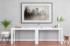 Camels in the Dust-Wall_Art-150 x 100cm-Framed Print-Black-Pixalot