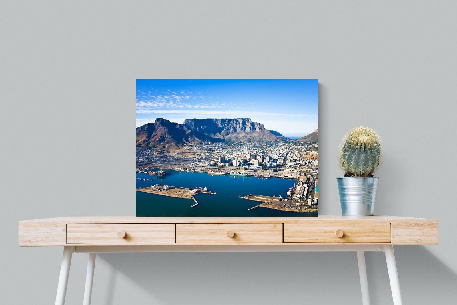 Cape Town Harbour-Wall_Art-80 x 60cm-Mounted Canvas-No Frame-Pixalot