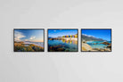 Cape Town Set-Wall_Art-60 x 45cm (x3)-Mounted Canvas-Black-Pixalot