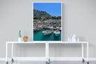 Capri Harbour-Wall_Art-90 x 120cm-Mounted Canvas-White-Pixalot